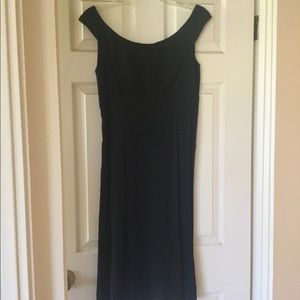 Donna Karan New York black cocktail dress classic elegant boho bohemian USA